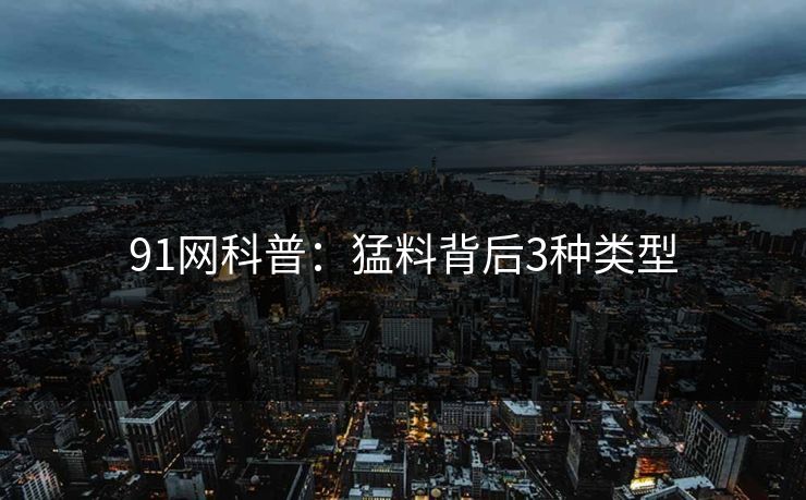 91网科普：猛料背后3种类型