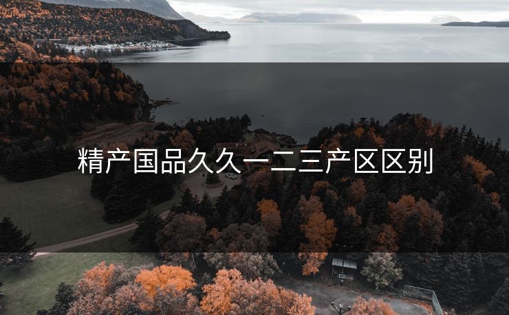 精产国品久久一二三产区区别